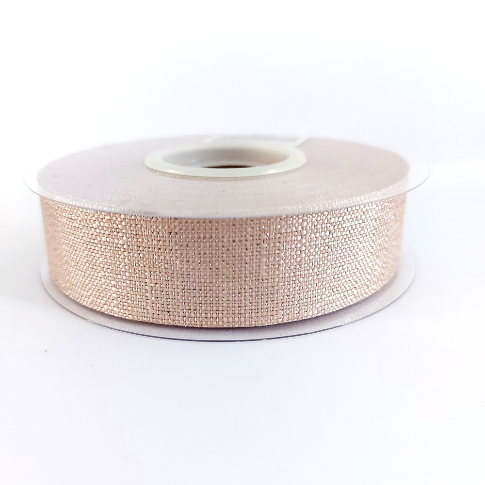 Old Pink Pearl Cotton Ribbon - Size 25 mm
